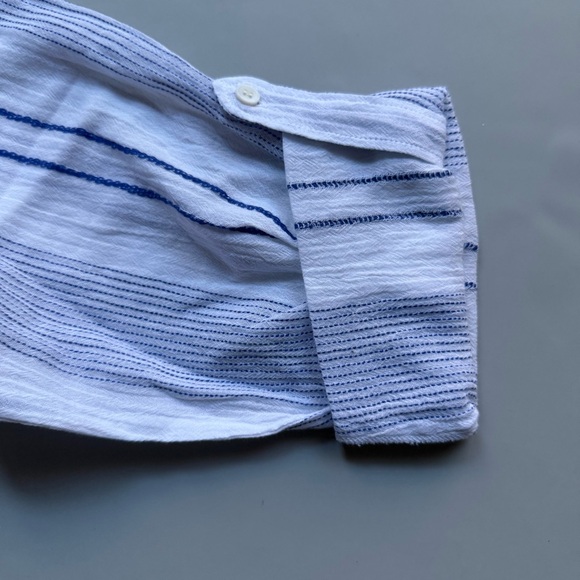 Sundry Destinations Stripe Shirt Dress Cotton Travel Print Size 4 / Small - Picture 8 of 11